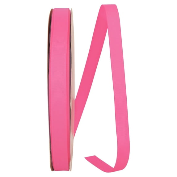 JAM All Occasion Grosgrain Hot Pink Polyester Ribbon, 3600" x 0.62"