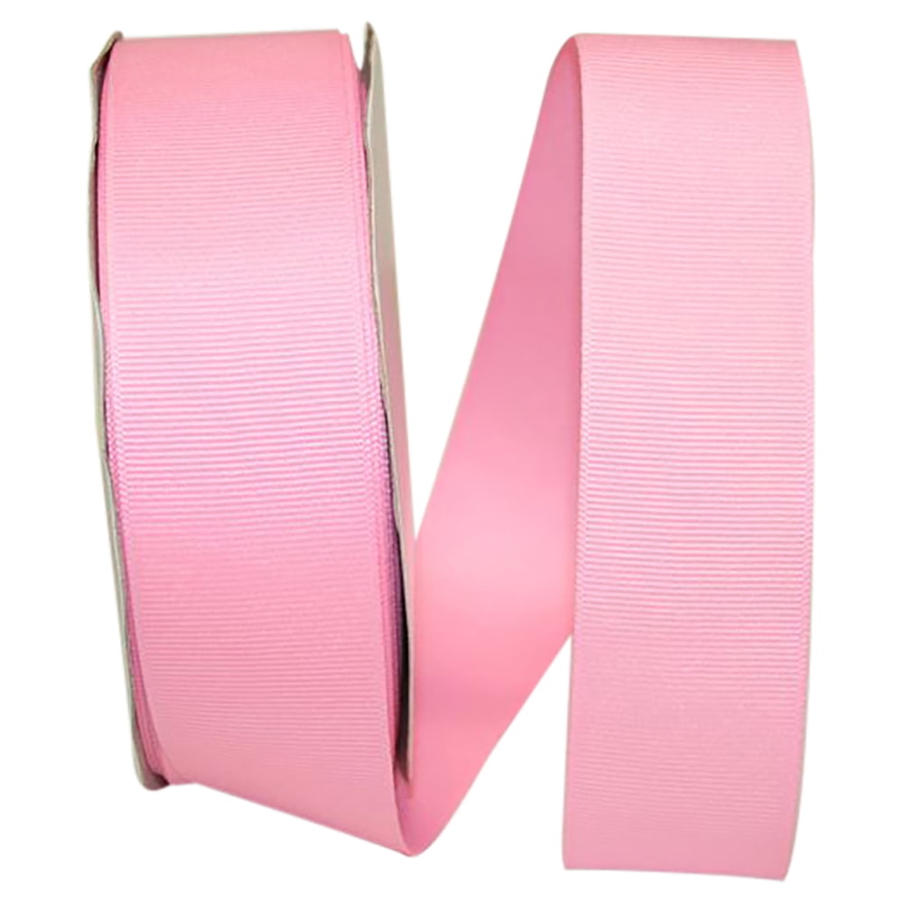 JAM All Occasion Grosgrain Pink Polyester Ribbon, 1800" x 1.5"