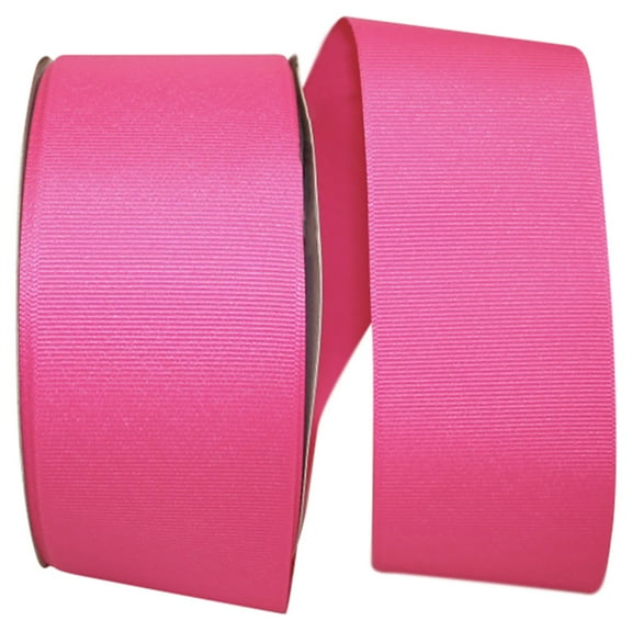 JAM All Occasion Grosgrain Shocking Pink Polyester Ribbon, 1800" x 2.25"