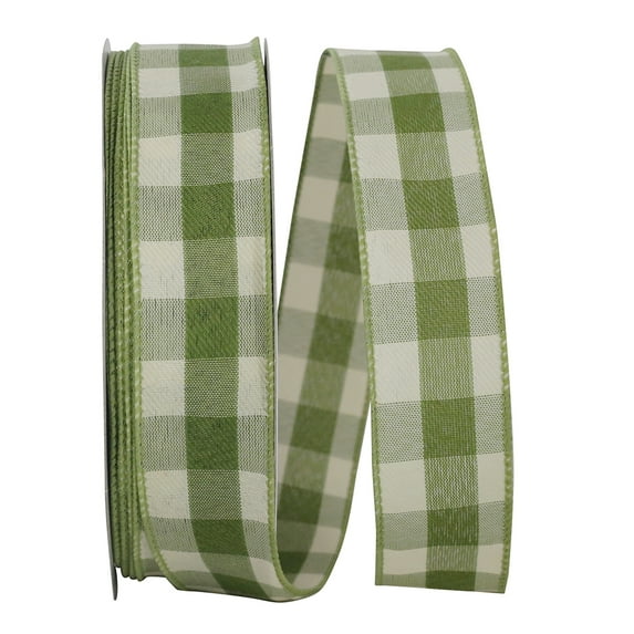 JAM All Occasion Multi-color Polyester Geometrics Checks Celine Ribbon, 150' x 1.5"