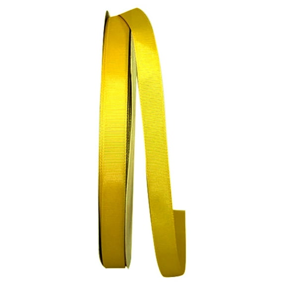 JAM All Occasion Sunflower Yellow Polyester Grosgrain Ribbon, 3600" x 0.62"
