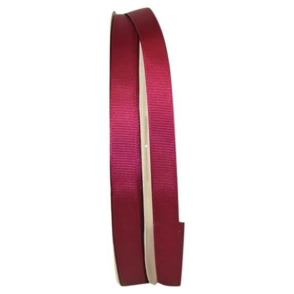 JAM All Occasion Wine Red Polyester Grosgrain Ribbon, 3600" x 0.62"