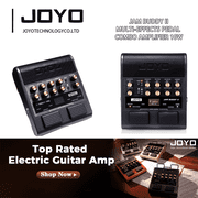 JOYO JAM BUDDY II 10W Portable Electric Guitar Combo Amplifier, Multi-Effects with Footswitch, OTG Recording & Bluetooth ABS & Aluminum Alloy for Guitar Practice
