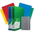 thumbnail image 1 of JAM Back To School Assortments, Gray, Heavy Duty Folders (4), 1.5 inch Binders (2) & a Gray Journal (1), 7 Items Total, 1 of 1