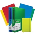 thumbnail image 1 of JAM Back To School Assortments, Green, Heavy Duty Folders (4), 1.5 inch Binders (2) & a Green Journal (1), 7 Items Total, 1 of 1