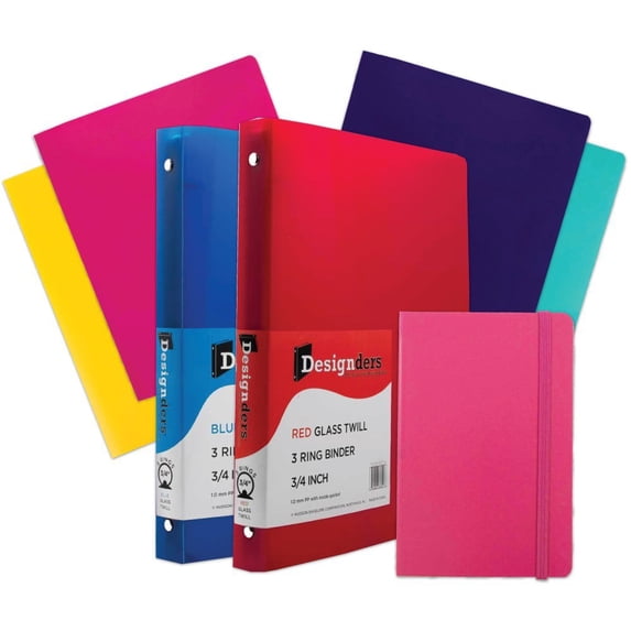 JAM Back To School Assortments, Pink, Heavy Duty Folders (4), 3/4 inch ...