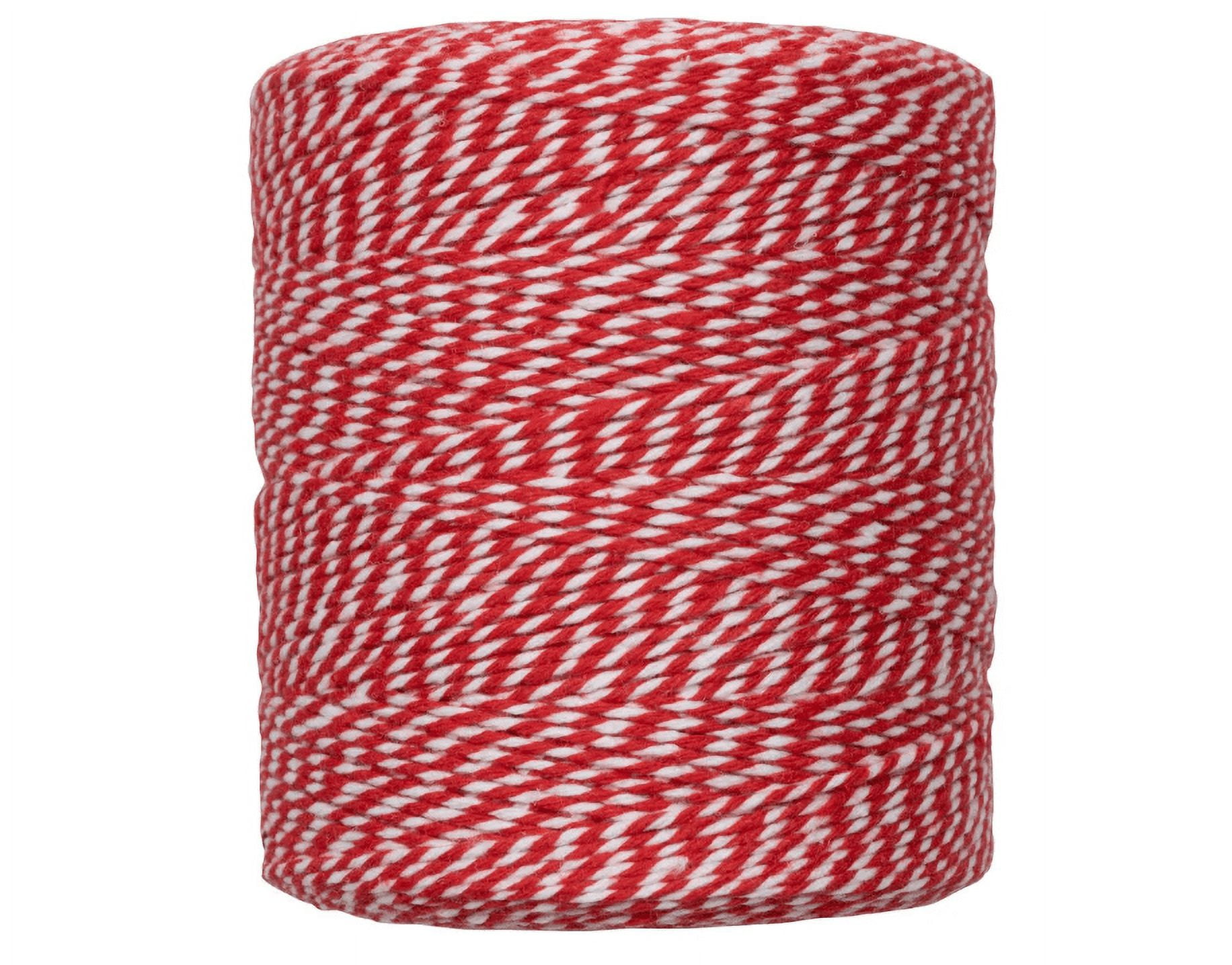 JAM Baker's Twine Ribbon, 500 Yards, 1/Pack, Red & White