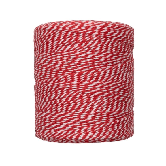 JAM Baker's Twine Ribbon, 500 Yards, 1/Pack, Red & White