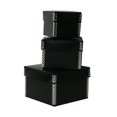 thumbnail image 1 of JAM Black Plastic Gift Boxes, 3 Count, 1 of 1