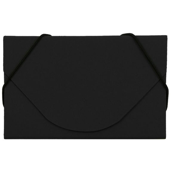 JAM Business Card Holder Case, Black Kraft, 1/Pack