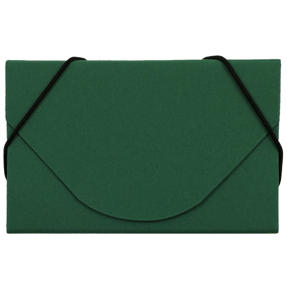 JAM Business Card Holder Case, Green Kraft, 1/Pack