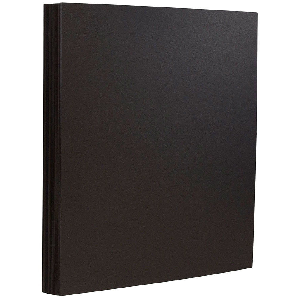 JAM Cardstock, 8.5 x 11, 130lb Black, 25/Pack