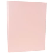 JAM Cardstock, 8.5 x 11, 80lb Baby Pink, 50/Pack