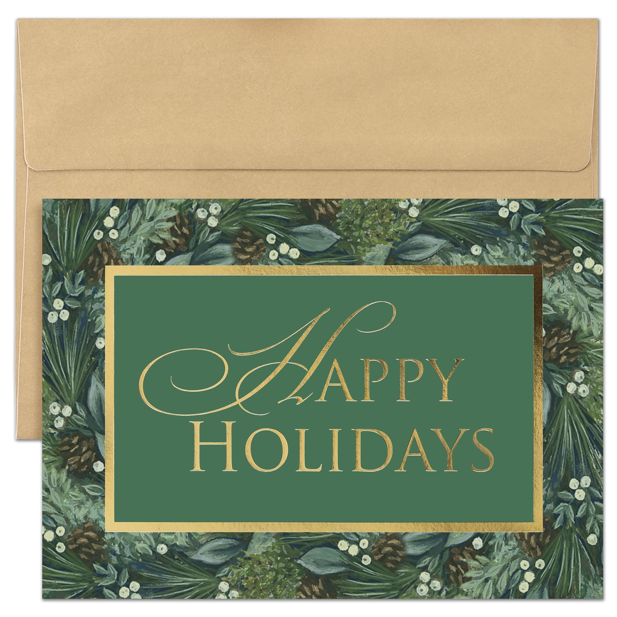 JAM Christmas Card Sets, 25/Pack, Chalkboard Merry Christmas