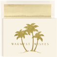 thumbnail image 1 of JAM Christmas Card Sets, Gold Palm Trees, 18/Pack, 1 of 1