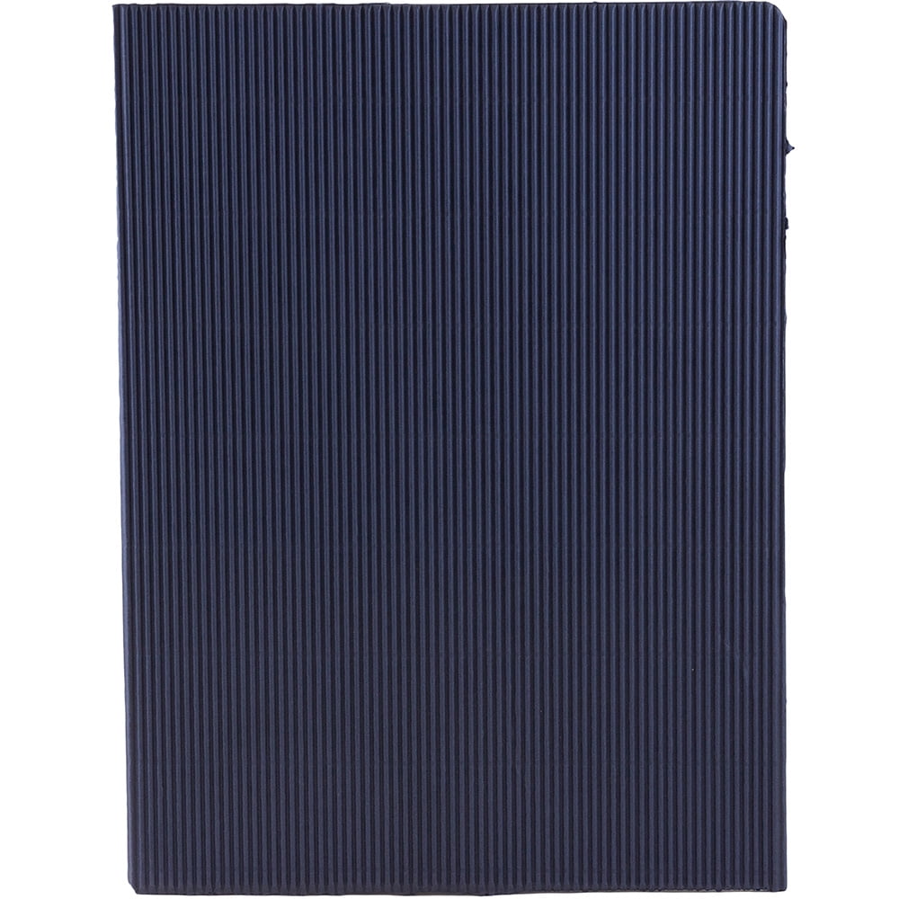 JAM Corrugated Fluted Folders, Navy Blue, 6/Pack