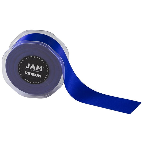 JAM Double Faced Satin Ribbon, 1.5 In x 25 Yds, 1/Pack, Royal Blue