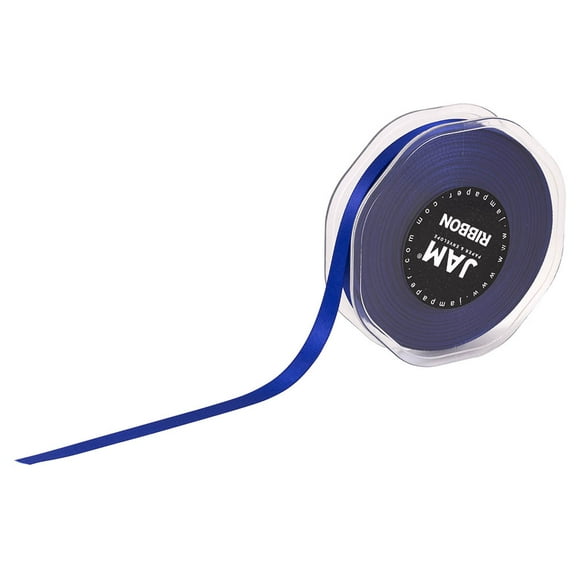 JAM Double Faced Satin Ribbon, 3/8 In x 25 Yds, 1/Pack, Royal Blue