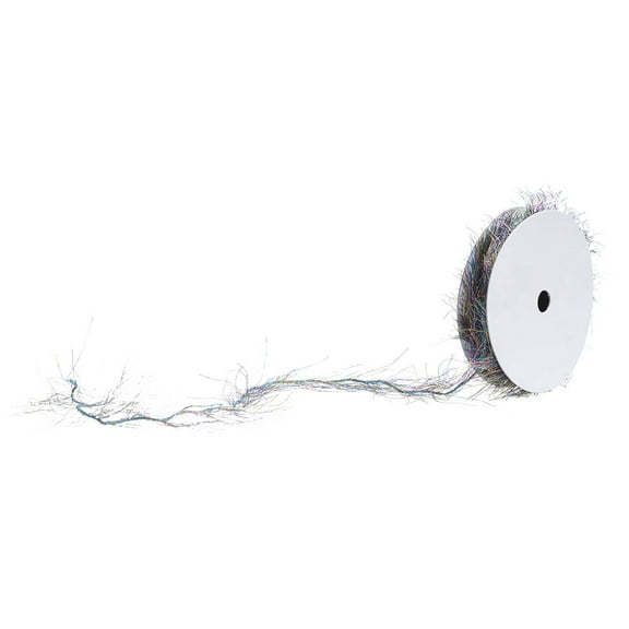 JAM Feather Ribbon, 3 Yards, Rainbow Metallic, 1/Pack