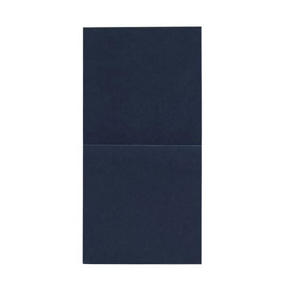 JAM Foldover Cards, 5 3/4 x 5 3/4, 50/Pack, Metallic Lapis Lazuli Blue