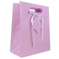 thumbnail image 1 of JAM Gift Bag, 8x10x4, Light Fuchsia Pinstripe, 1/Pack, Medium, 1 of 3