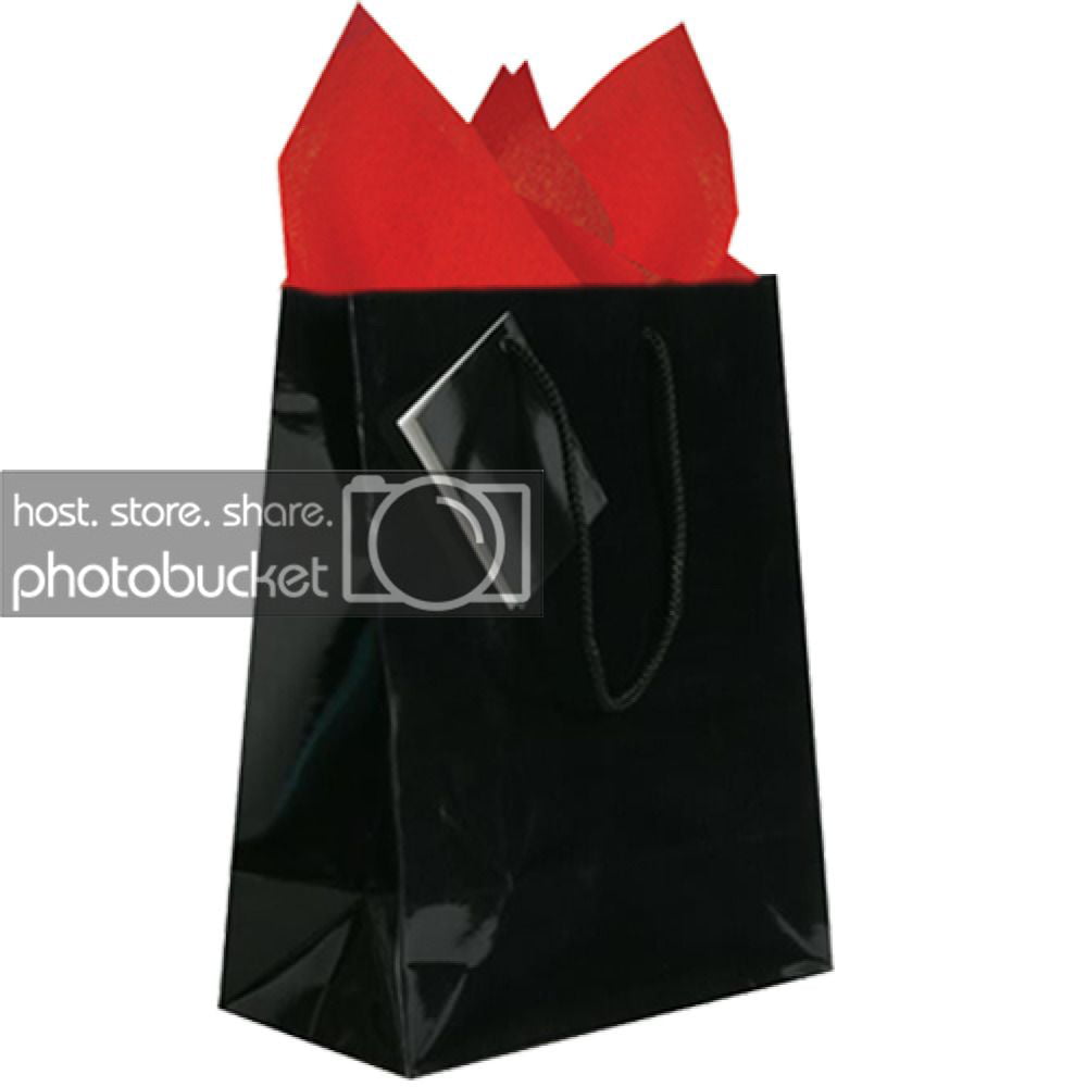 OfficeCastle 4 Pack Black Gift Bags with Tissue Paper, Medium to Large Gift  Bags for Men, 8x4x11in/20x10x28 cm, Black Paper Bags with Handles