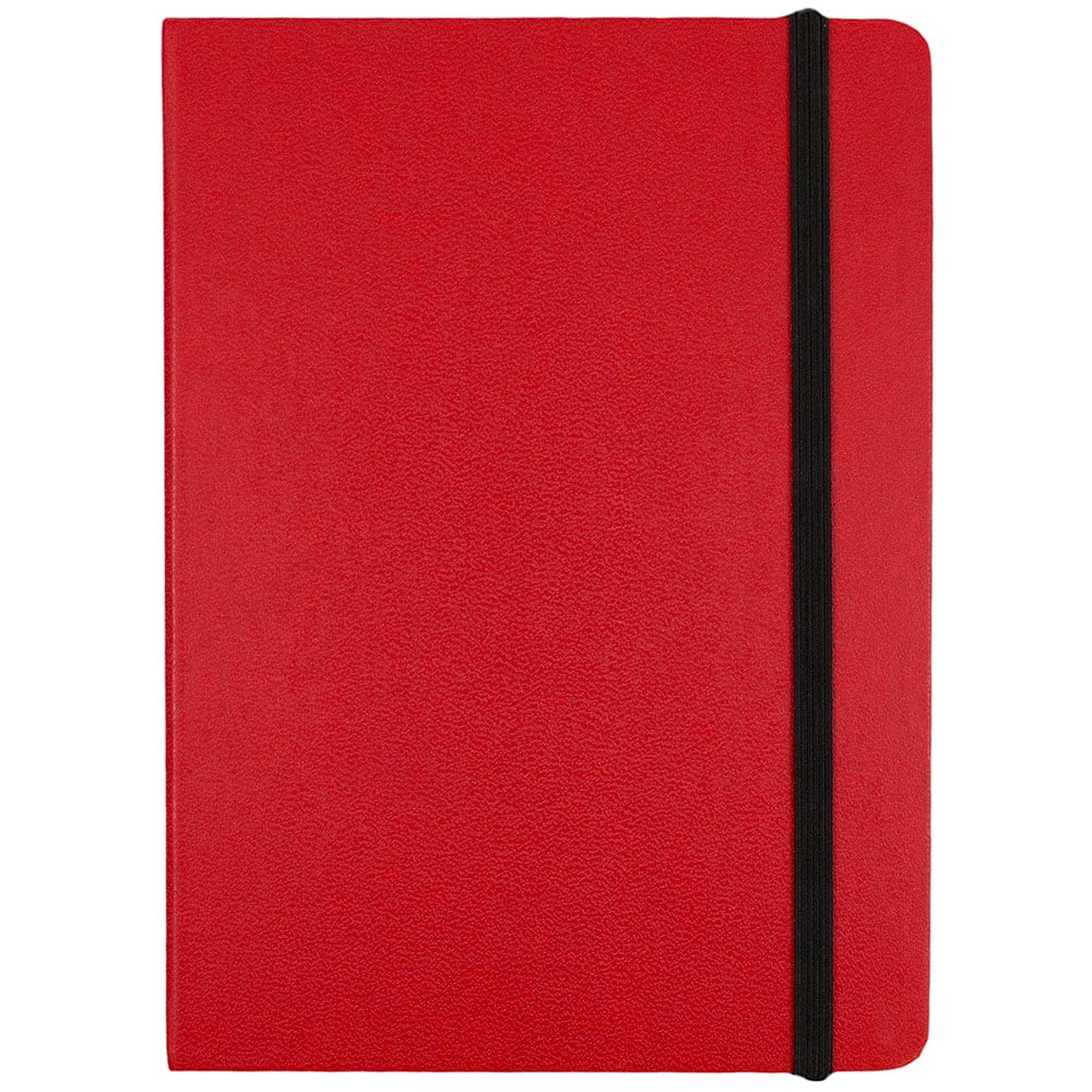 JAM Hardcover Notebook with Elastic Band, 1/Pack, Red