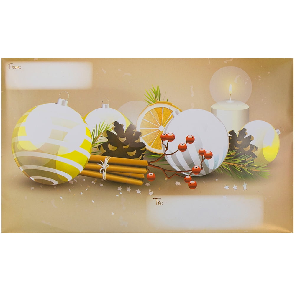 JAM Holiday Bubble Mailers, 6x10, 6/Pack, Cinnamon Christmas Design