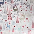 thumbnail image 1 of JAM Industrial Bulk Wrapping Paper, 1/Pack, Sparkling Reindeer Gift Wrap, 834 Sq Ft (1/2 Ream), 1 of 3