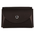 thumbnail image 1 of JAM Leather Snap Business Card Case, 1/Pack, Dark Brown, Round Flap, 1 of 3