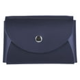 thumbnail image 1 of JAM Leather Snap Business Card Case, 1/Pack, Navy Blue, Round Flap, 1 of 3