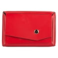 thumbnail image 1 of JAM Leather Snap Business Card Case, 1/Pack, Red, Angular Flap, 1 of 3