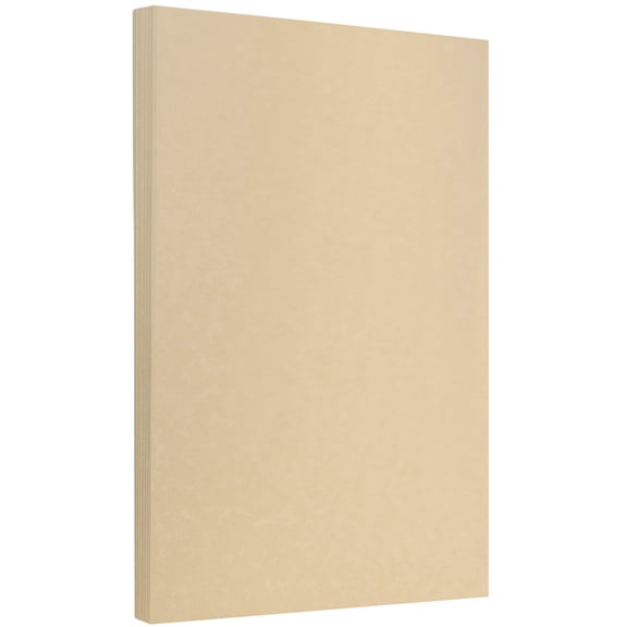 JAM Legal Parchment 24lb Paper, 8.5 x 14, Brown Recycled, 500 Sheets/Ream