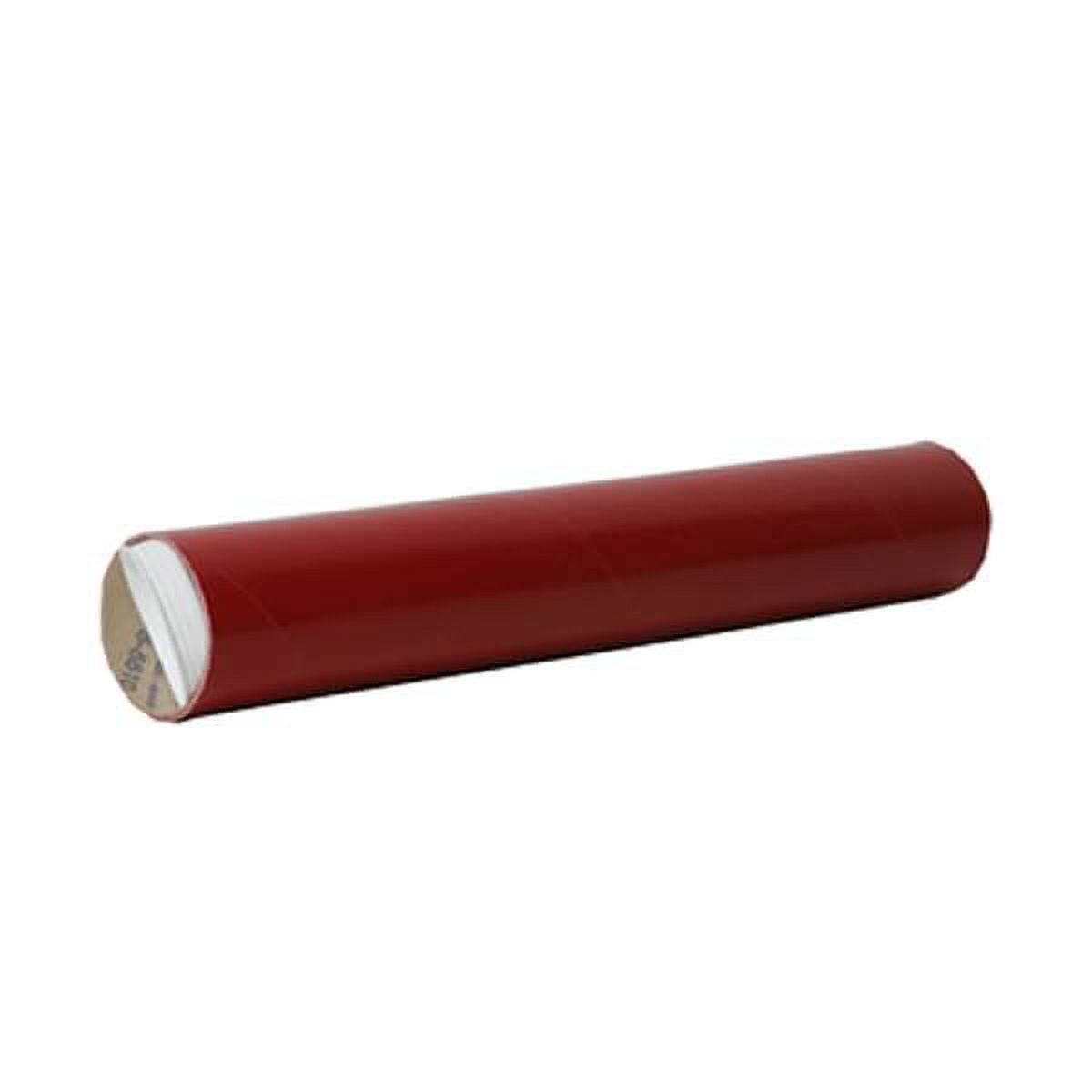 3x12 Red Mailing Tubes w/Caps, cardboard