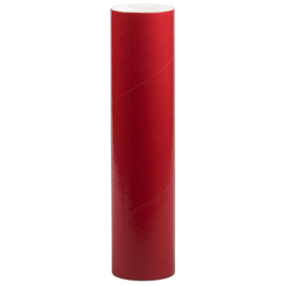 JAM Mailers, Shipping Tube, 2in x 12in, Red, Chipboard, 3/Pack 