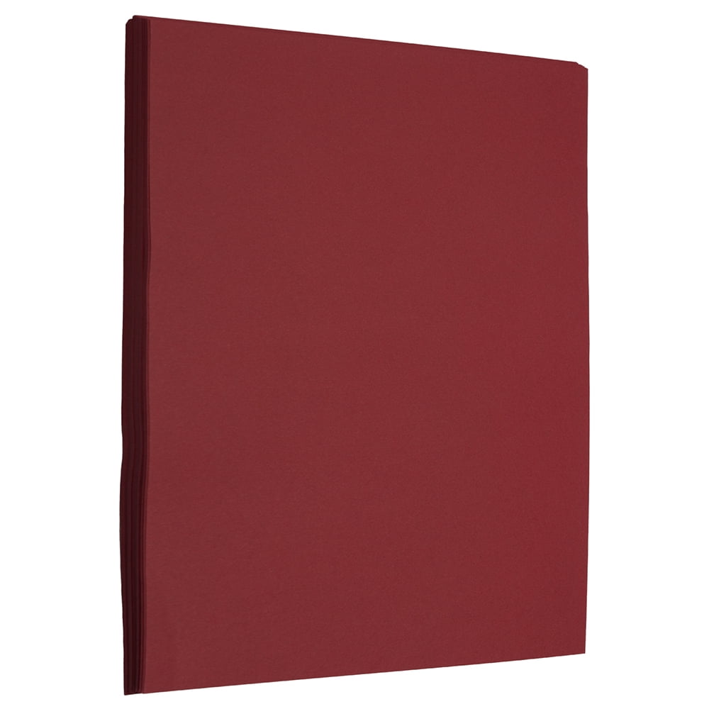 Dark Red 8-1/2-x-11 BASIS Paper, 50 per package, 104 GSM (28/70lb Text)