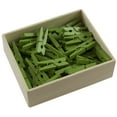 thumbnail image 1 of JAM Medium 1.12 Inch Clips Wood Clothes Pins, Green, 50 Count, 1 of 2