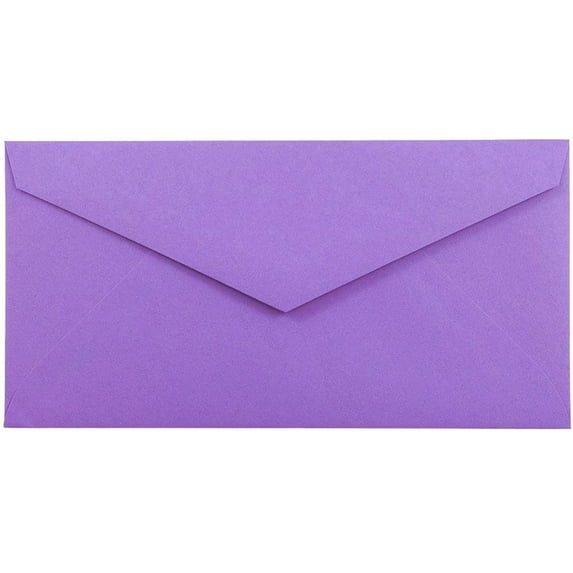 JAM Monarch Envelopes, 3 7/8 x 7 1/2, Violet, 500/Box