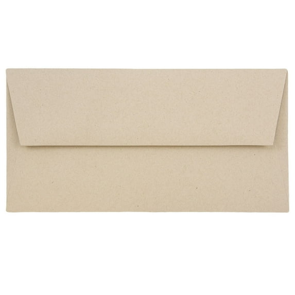 JAM Monarch Envelopes, 3.9x7.5, Desert Storm, 50/Pack
