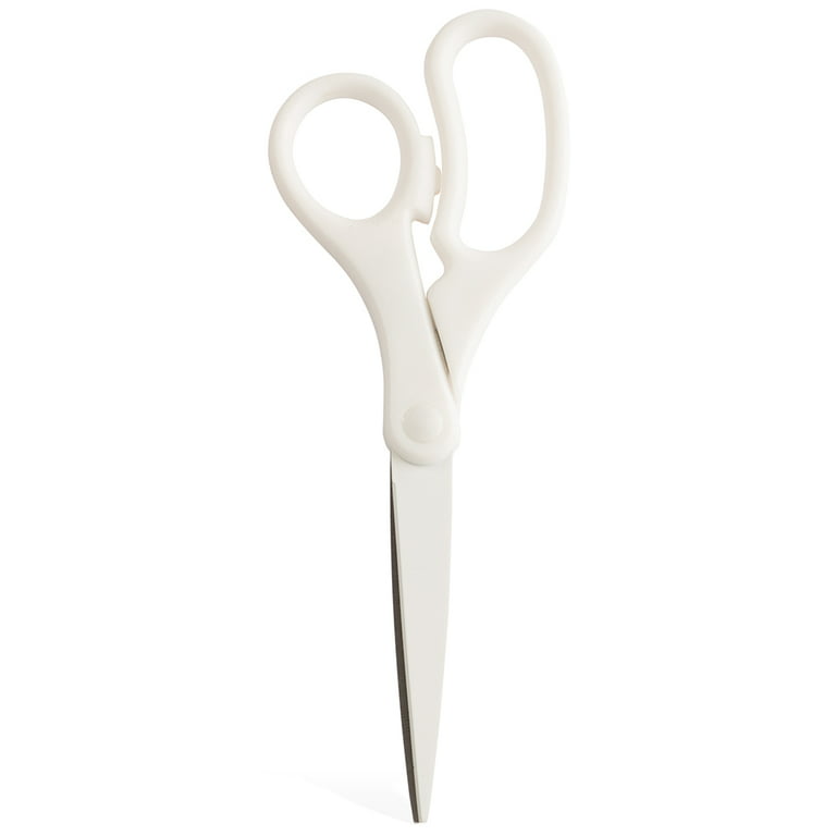 JAM Multi, Purpose Precision Scissors, White, 1/Pack, 8 Inch