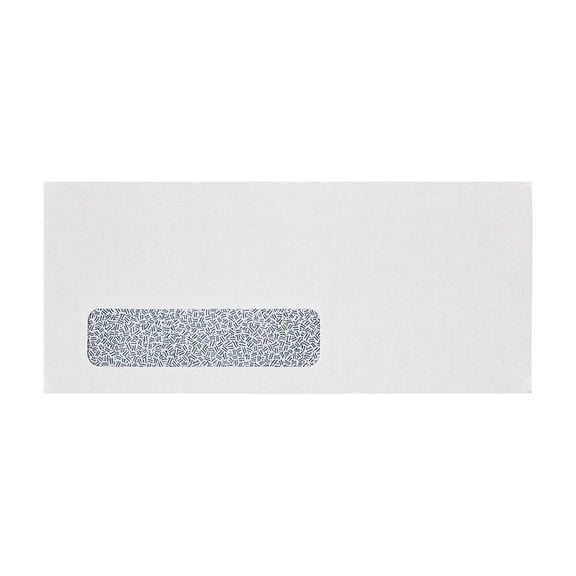 JAM Paper #10 Window Envelope 4-1/8" x 9-1/2" Bright White 50/Pack (92021-50)