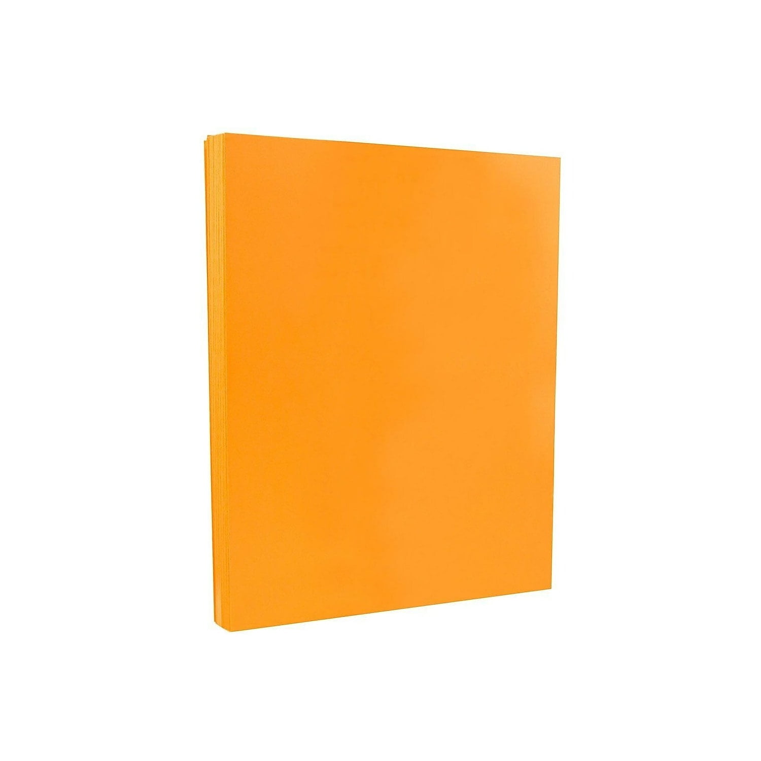 JAM PAPER 8.5" x 11" Color Cardstock 65lb Ultra Orange 100/pack  (151027G)