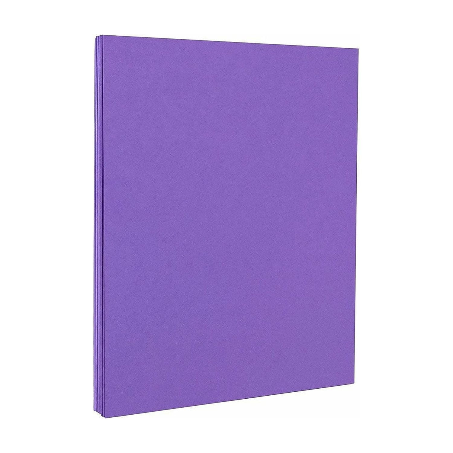 JAM PAPER 8.5" x 11" Color Cardstock 65lb Violet 100/pack  (102426G)