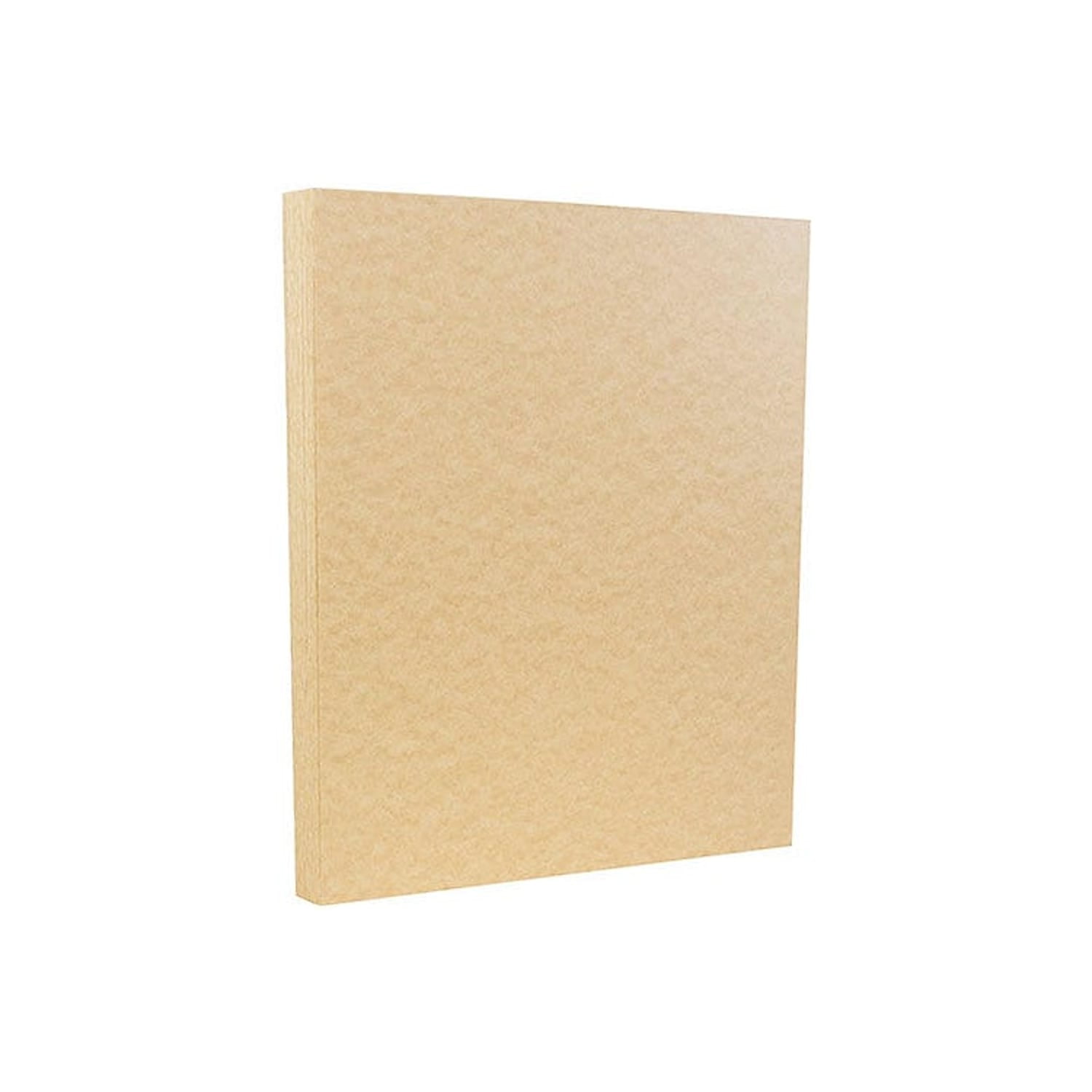 JAM PAPER 8.5" x 11" Parchment Cardstock 65lb Brown 100/pack  (96700100G)
