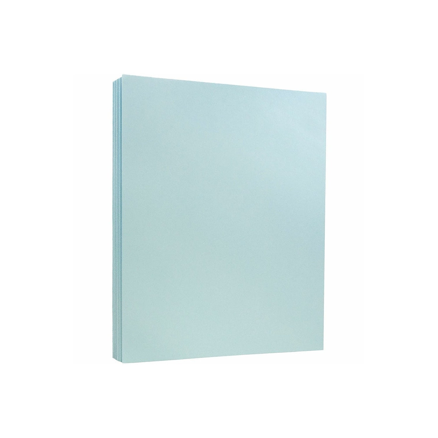 JAM PAPER 8.5" x 11" Vellum Bristol Cardstock 110lb Blue 100/pack  (216916789G)