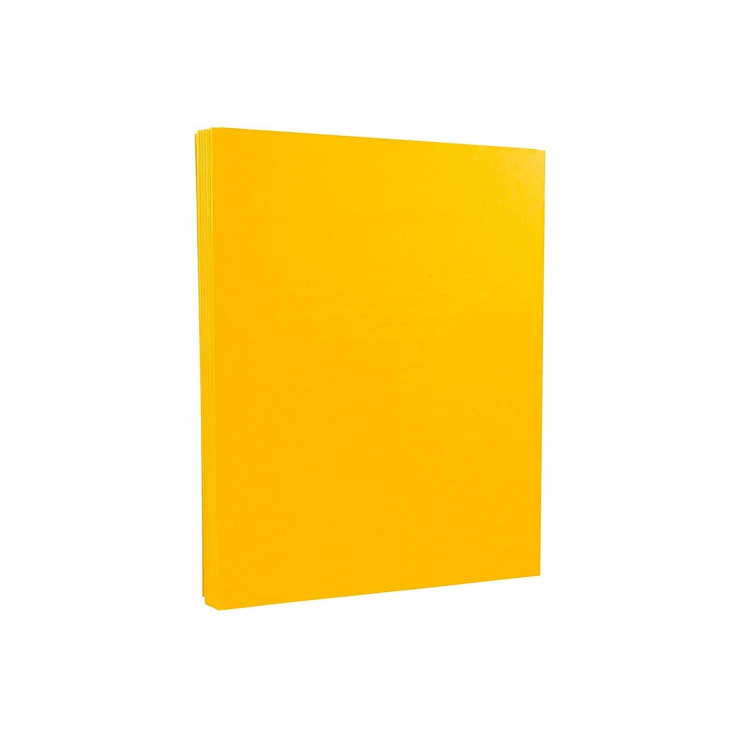 JAM PAPER 8.5" x 11" Vellum Bristol Cardstock 67lb Goldenrod 100/pack  (169825G)
