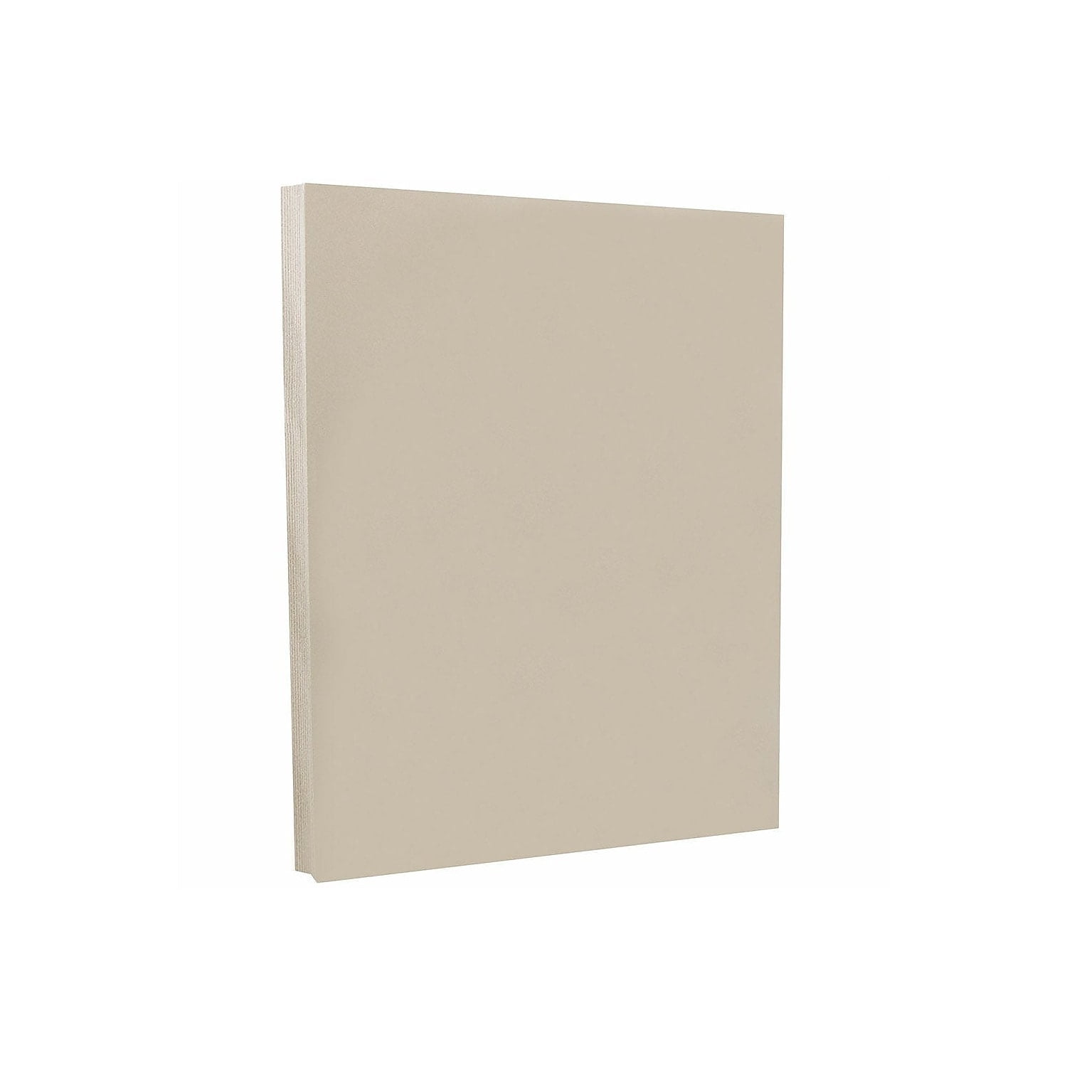 JAM PAPER 8.5" x 11" Vellum Bristol Cardstock 67lb Grey 100/pack  (169827G)