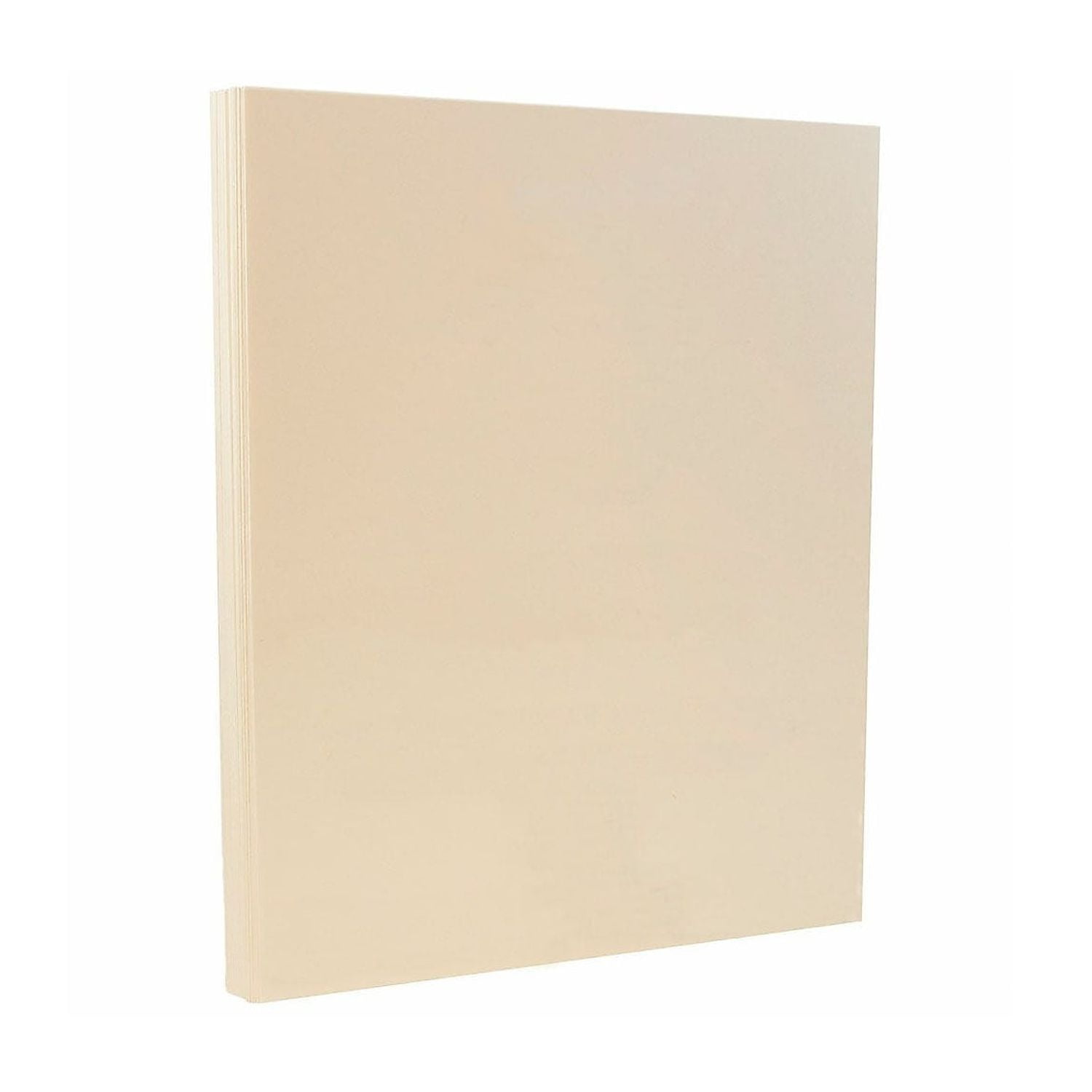 JAM PAPER 8.5" x 11" Vellum Bristol Index Cardstock 110lb Ivory 100/pack  (169851G)
