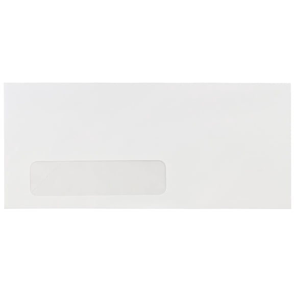 JAM Paper #10 Business Commercial Window Envelopes, 4 1/8 x 9 1/2, White, 100 per Pack