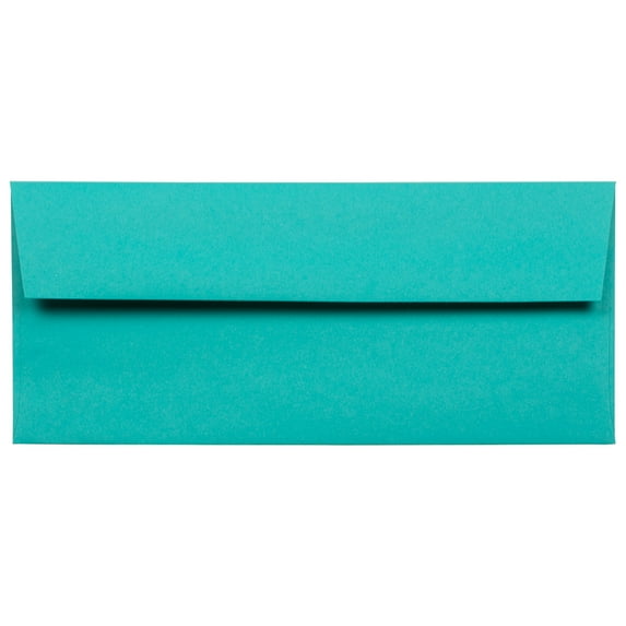 JAM Paper #10 Envelopes, 4 1/8 x 9 1/2, Sea Blue, 25 per Pack